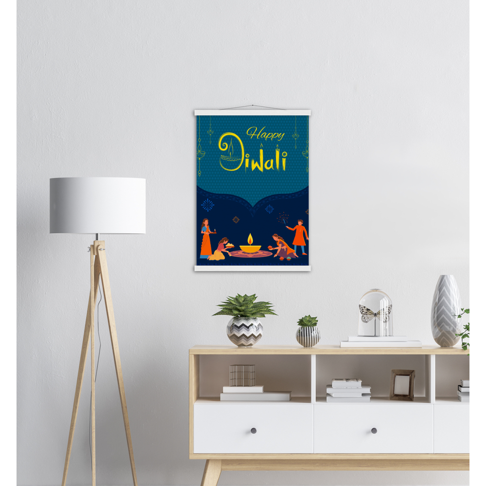 Happy Diwali Archival Matte Paper Poster & Hanger - Myparamatma