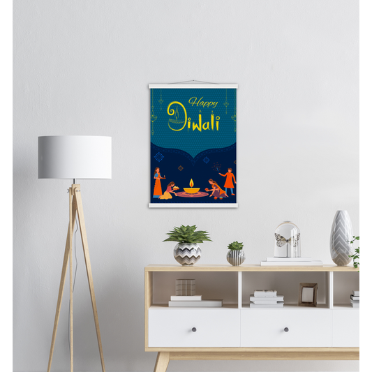 Happy Diwali Archival Matte Paper Poster & Hanger - Myparamatma