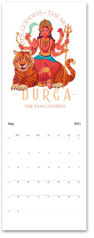 Hindu Gods Wall calendars - Myparamatma