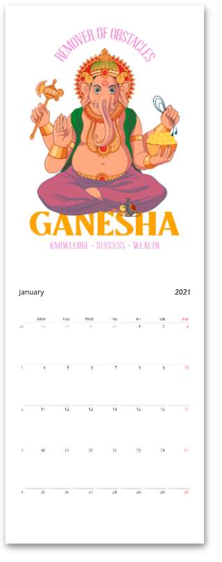 Hindu Gods Wall calendars - Myparamatma