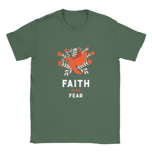 Faith Over Fear Positive Unisex Crewneck T-shirt - Myparamatma