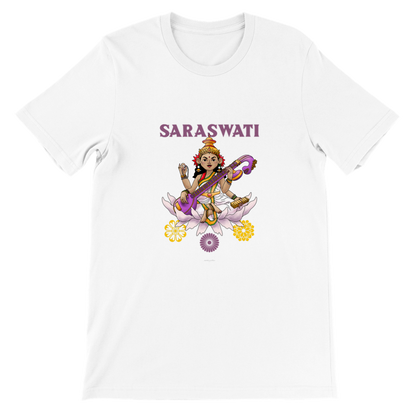 SARASVATI, HINDU GODS, HINDUISM Premium Unisex Crewneck T-shirt - Myparamatma