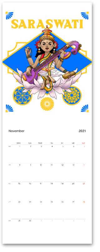 Hindu Gods Wall calendars - Myparamatma