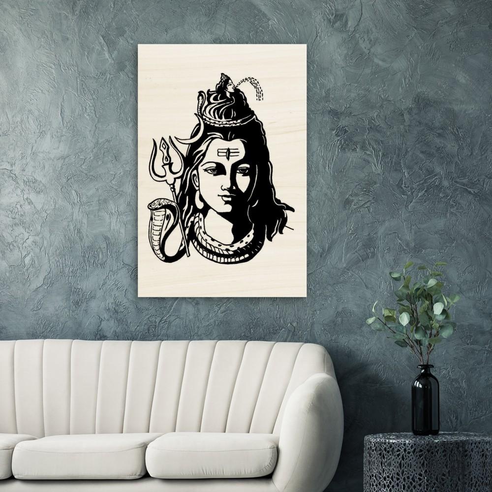 SHIVA, Indian Golds, Hinduism, Hindu Gods Wood Prints - Myparamatma