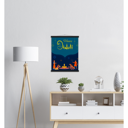 Happy Diwali Archival Matte Paper Poster & Hanger - Myparamatma