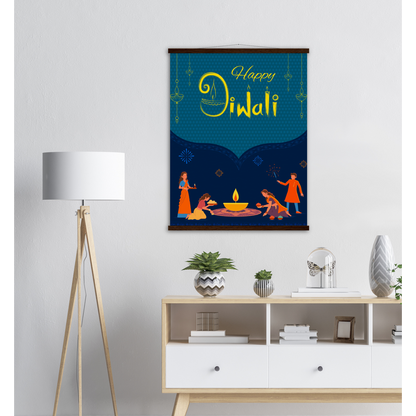 Happy Diwali Archival Matte Paper Poster & Hanger - Myparamatma