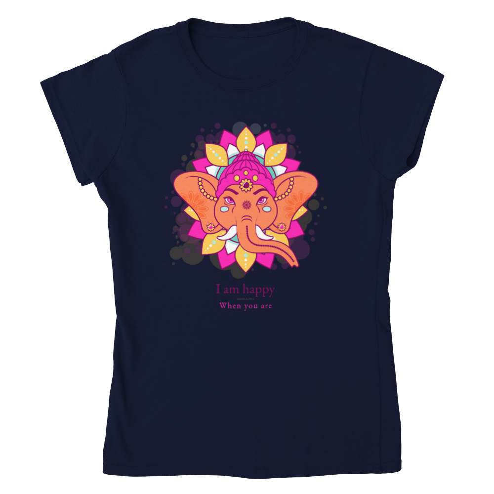 Dear Ganesha Hindu Gods Hinduism Womens Crewneck T-shirt - Myparamatma