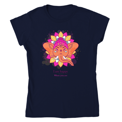 Dear Ganesha Hindu Gods Hinduism Womens Crewneck T-shirt - Myparamatma