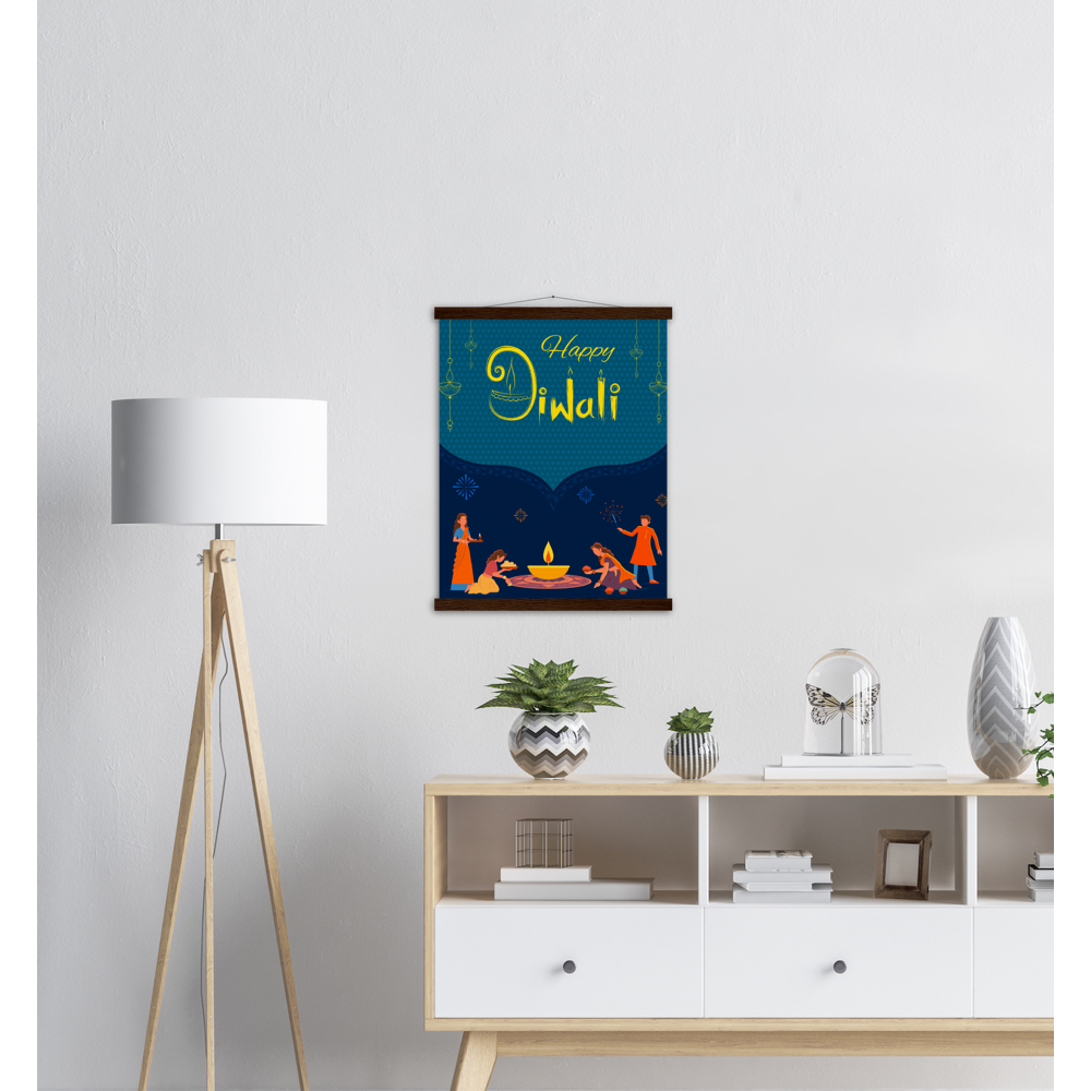 Happy Diwali Archival Matte Paper Poster & Hanger - Myparamatma