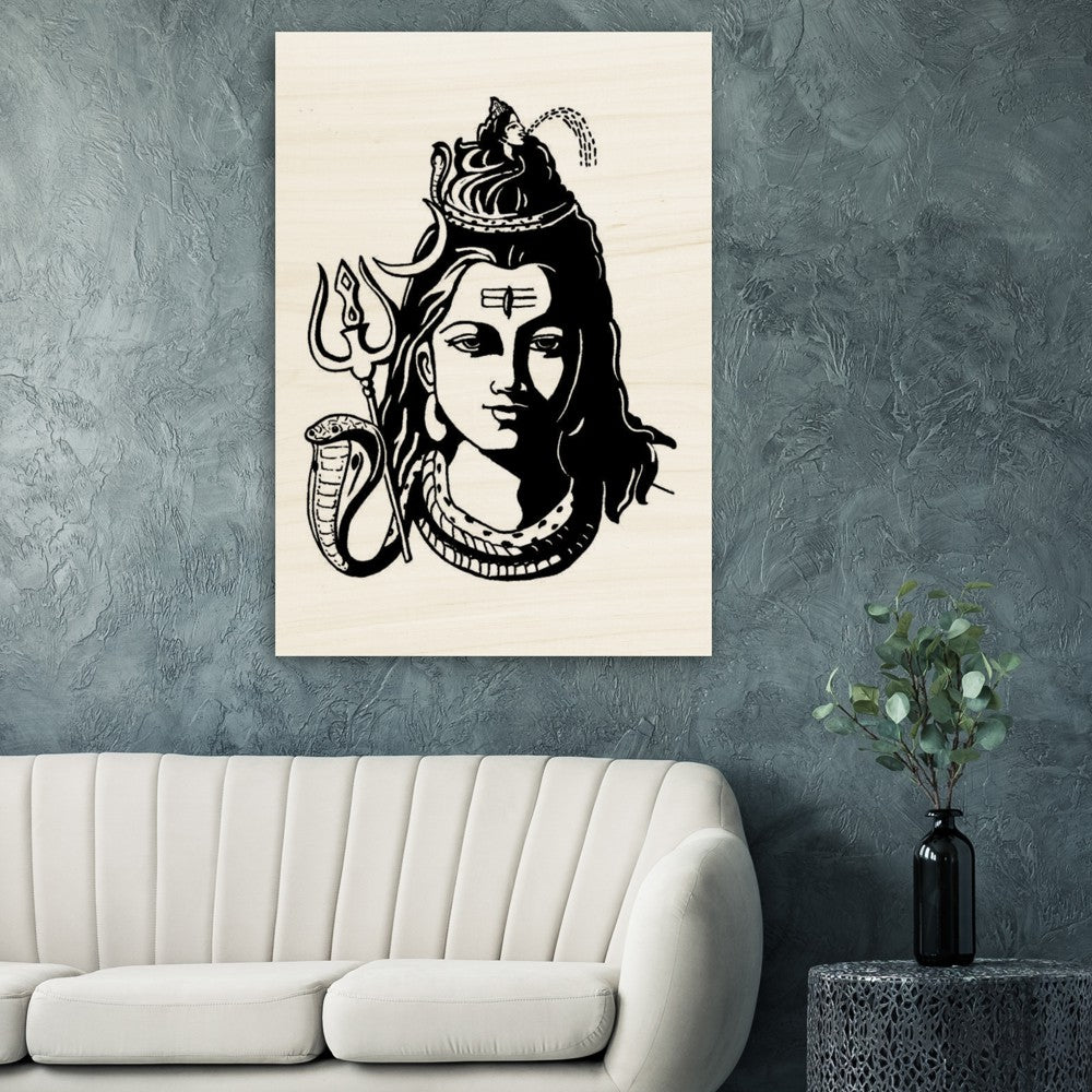 SHIVA, Indian Golds, Hinduism, Hindu Gods Wood Prints - Myparamatma