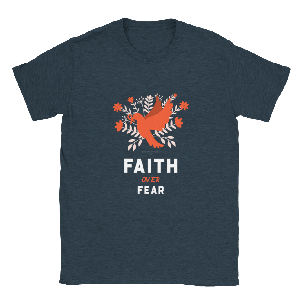 Faith Over Fear Positive Unisex Crewneck T-shirt - Myparamatma