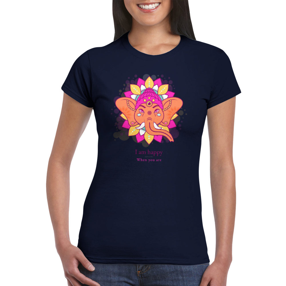 Dear Ganesha Hindu Gods Hinduism Womens Crewneck T-shirt - Myparamatma