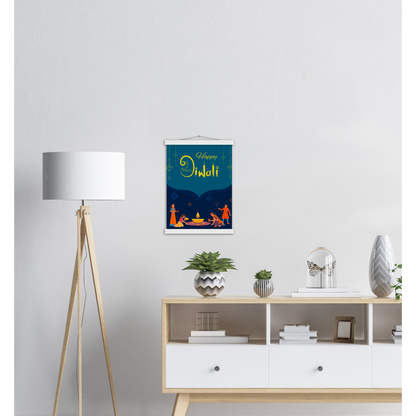 Happy Diwali Archival Matte Paper Poster & Hanger - Myparamatma