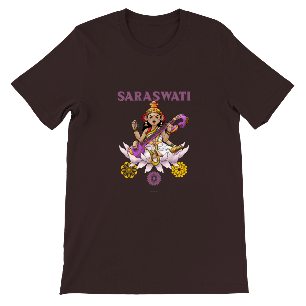 SARASVATI, HINDU GODS, HINDUISM Premium Unisex Crewneck T-shirt - Myparamatma