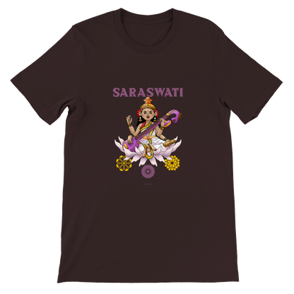 SARASVATI, HINDU GODS, HINDUISM Premium Unisex Crewneck T-shirt - Myparamatma