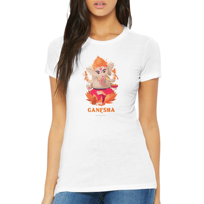 Ganesha Hindu Gods Hinduism Indian Premium Women's Crewneck T-shirt