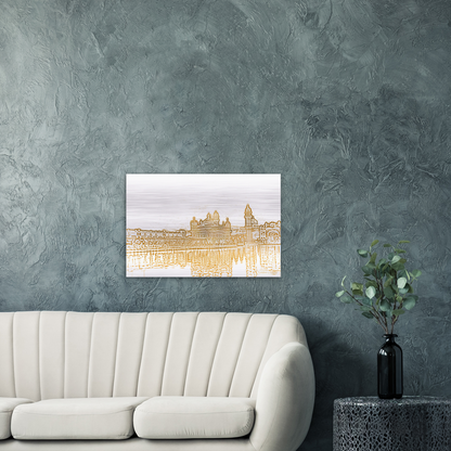 Golden Temple Sikh Gods Sikh Temple Brushed Aluminum Print - Myparamatma