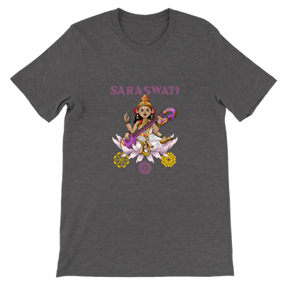 SARASVATI, HINDU GODS, HINDUISM Premium Unisex Crewneck T-shirt - Myparamatma