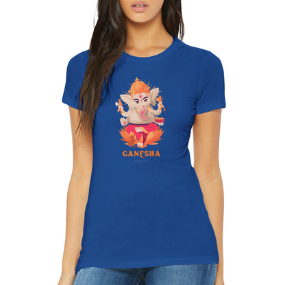 Ganesha Hindu Gods Hinduism Indian Premium Women's Crewneck T-shirt