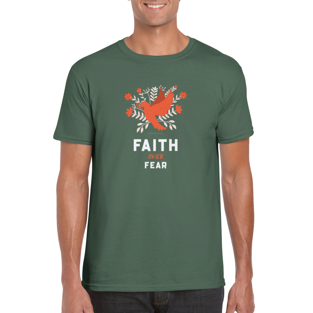 Faith Over Fear Positive Unisex Crewneck T-shirt - Myparamatma