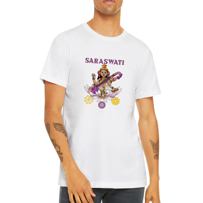 SARASVATI, HINDU GODS, HINDUISM Premium Unisex Crewneck T-shirt - Myparamatma