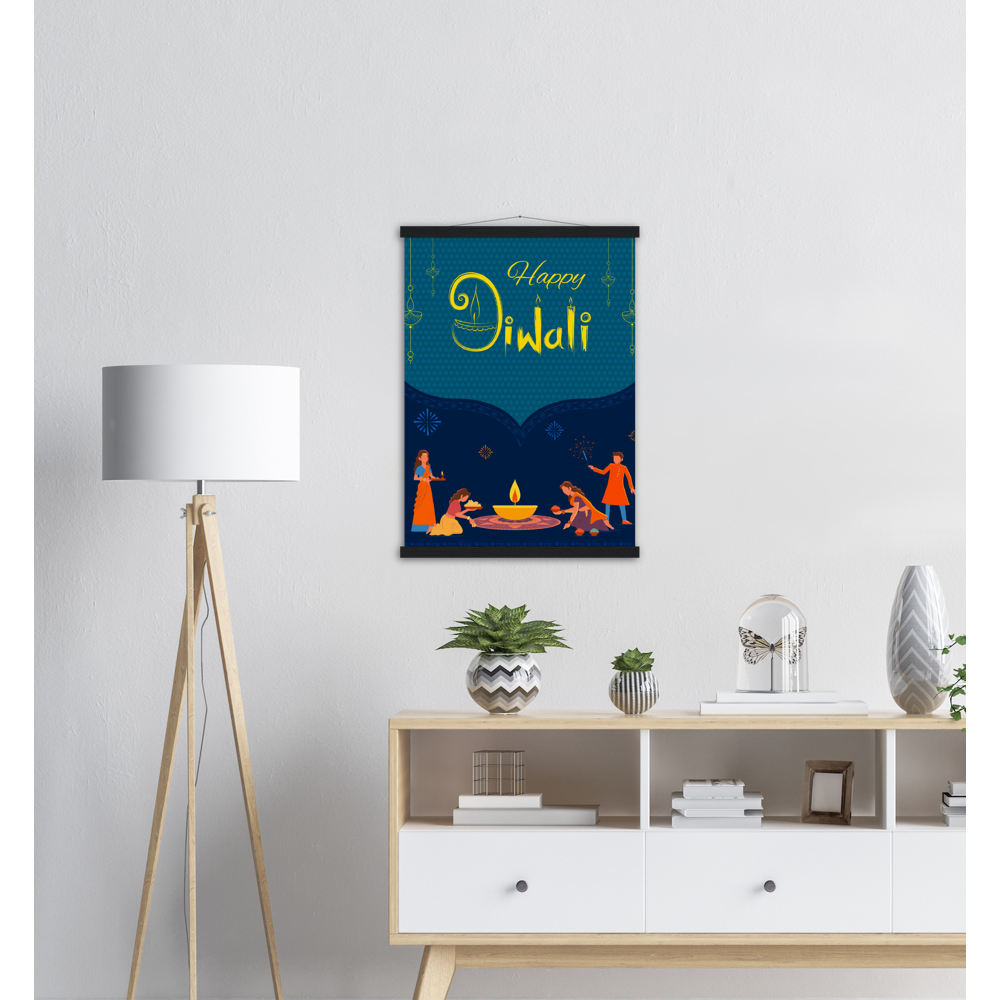 Happy Diwali Archival Matte Paper Poster & Hanger - Myparamatma