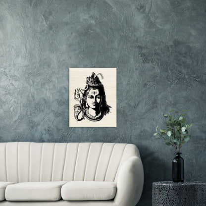 SHIVA, Indian Golds, Hinduism, Hindu Gods Wood Prints - Myparamatma