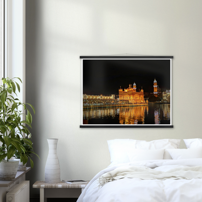 Harmandir Sahib Amritsar Archival Matte Wooden Framed Poster, Poster, Acrylic, Hangers, wood print - Myparamatma