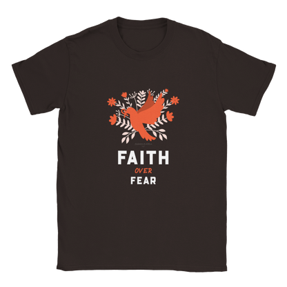 Faith Over Fear Positive Unisex Crewneck T-shirt - Myparamatma