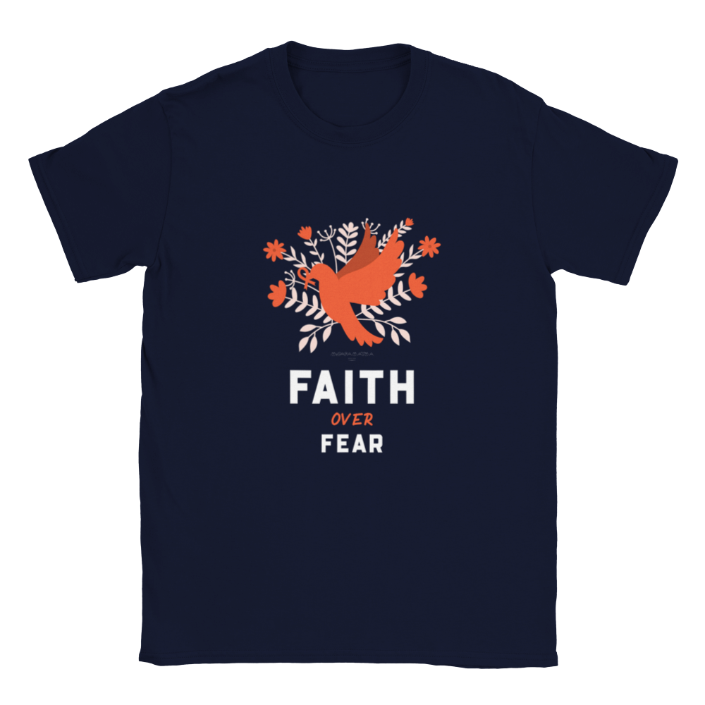 Faith Over Fear Positive Unisex Crewneck T-shirt - Myparamatma