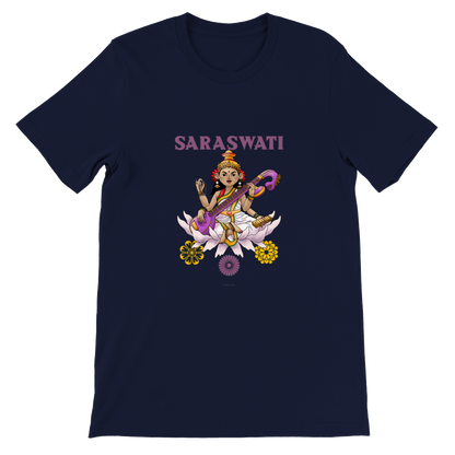 SARASVATI, HINDU GODS, HINDUISM Premium Unisex Crewneck T-shirt - Myparamatma