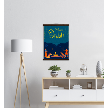 Happy Diwali Archival Matte Paper Poster & Hanger - Myparamatma