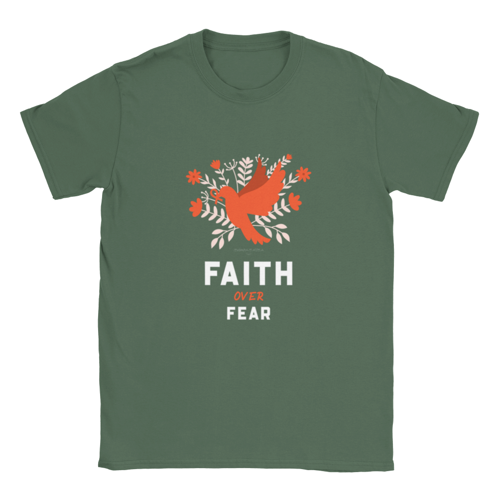 Faith Over Fear Positive Unisex Crewneck T-shirt - Myparamatma