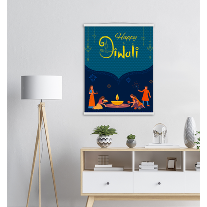 Happy Diwali Archival Matte Paper Poster & Hanger - Myparamatma