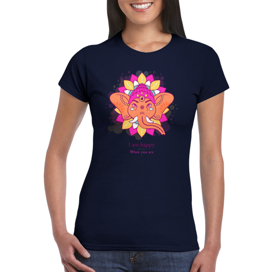 Dear Ganesha Hindu Gods Hinduism Womens Crewneck T-shirt - Myparamatma