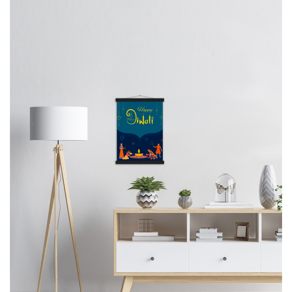 Happy Diwali Archival Matte Paper Poster & Hanger - Myparamatma