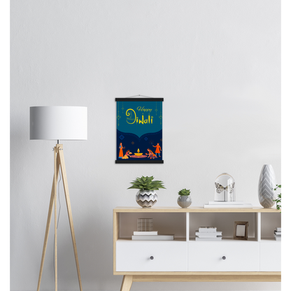 Happy Diwali Archival Matte Paper Poster & Hanger - Myparamatma